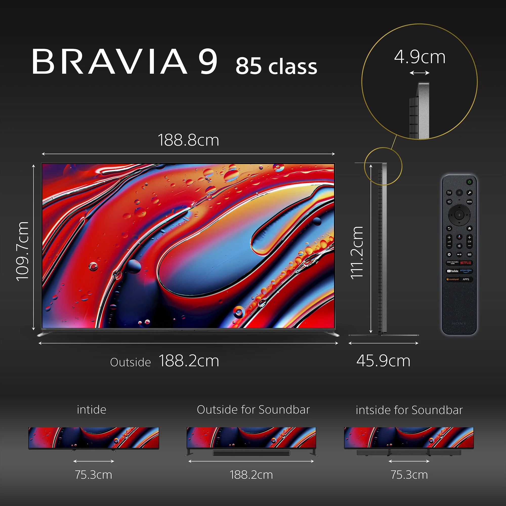Sony BRAVIA 85 inch TV (K-85XR90) + HT-A8000 Bundle - Image 6